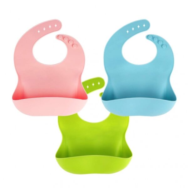 3 silacone Bibs