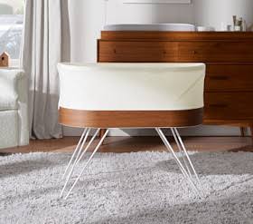 SNOO Smart Sleeper Bassinet White SNOO Smart Sleeper Bassinet on a white background available for rent in St. Augustine, Amelia island, Fernandina and Jacksonville Florida