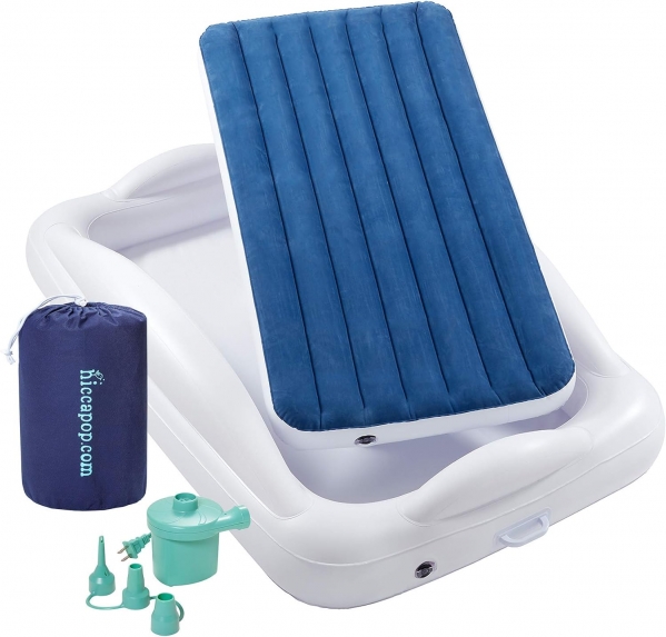 hiccapop Inflatable Toddler Travel Bed with Safety Bumpers hiccapop Inflatable Toddler Travel Bed with Safety Bumpers